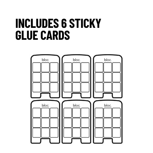 Bloc Replacement Glue Cards For LED Indoor Fly Trap (Pack of 6)